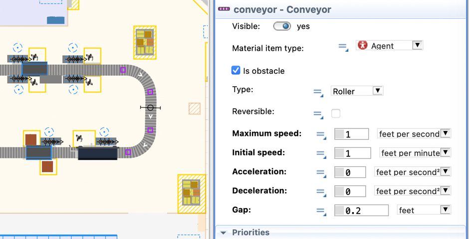 Simulating a Spiral Conveyor – AnyLogic Simulation Software