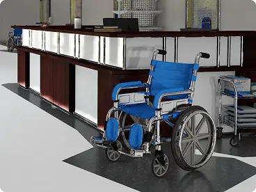 Screenshot of a healthcare facility model