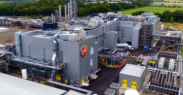 A photo of GSK's Irvine production site