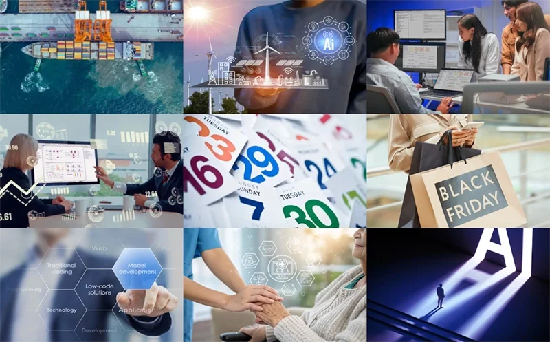 Nine covers of AnyLogic blog posts in 2025