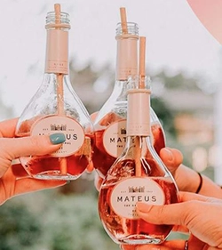 Mateus wine bottles